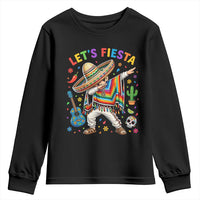 Lets Fiesta Youth Sweatshirt Funny Dabbing Boy Cinco De Mayo Fiesta