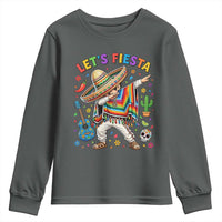 Lets Fiesta Youth Sweatshirt Funny Dabbing Boy Cinco De Mayo Fiesta