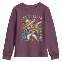Lets Fiesta Youth Sweatshirt Funny Dabbing Boy Cinco De Mayo Fiesta