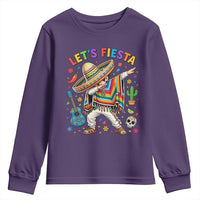 Lets Fiesta Youth Sweatshirt Funny Dabbing Boy Cinco De Mayo Fiesta