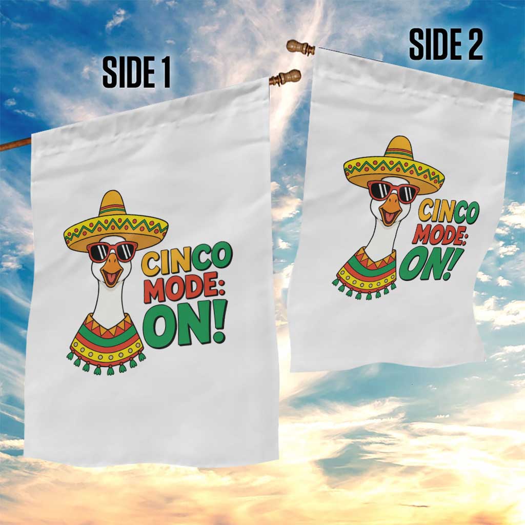Cinco Mode On Garden Flag Silly Goose Cinco De Mayo Fiesta