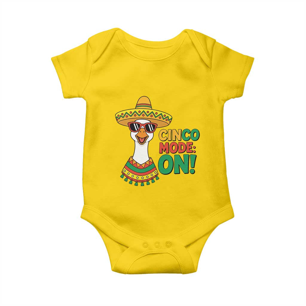 Cinco Mode On Baby Onesie Silly Goose Cinco De Mayo Fiesta