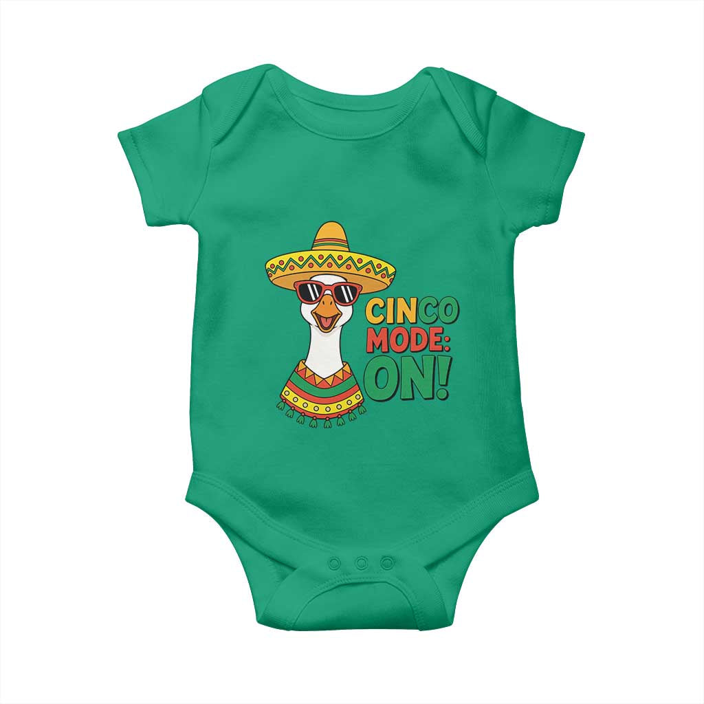 Cinco Mode On Baby Onesie Silly Goose Cinco De Mayo Fiesta