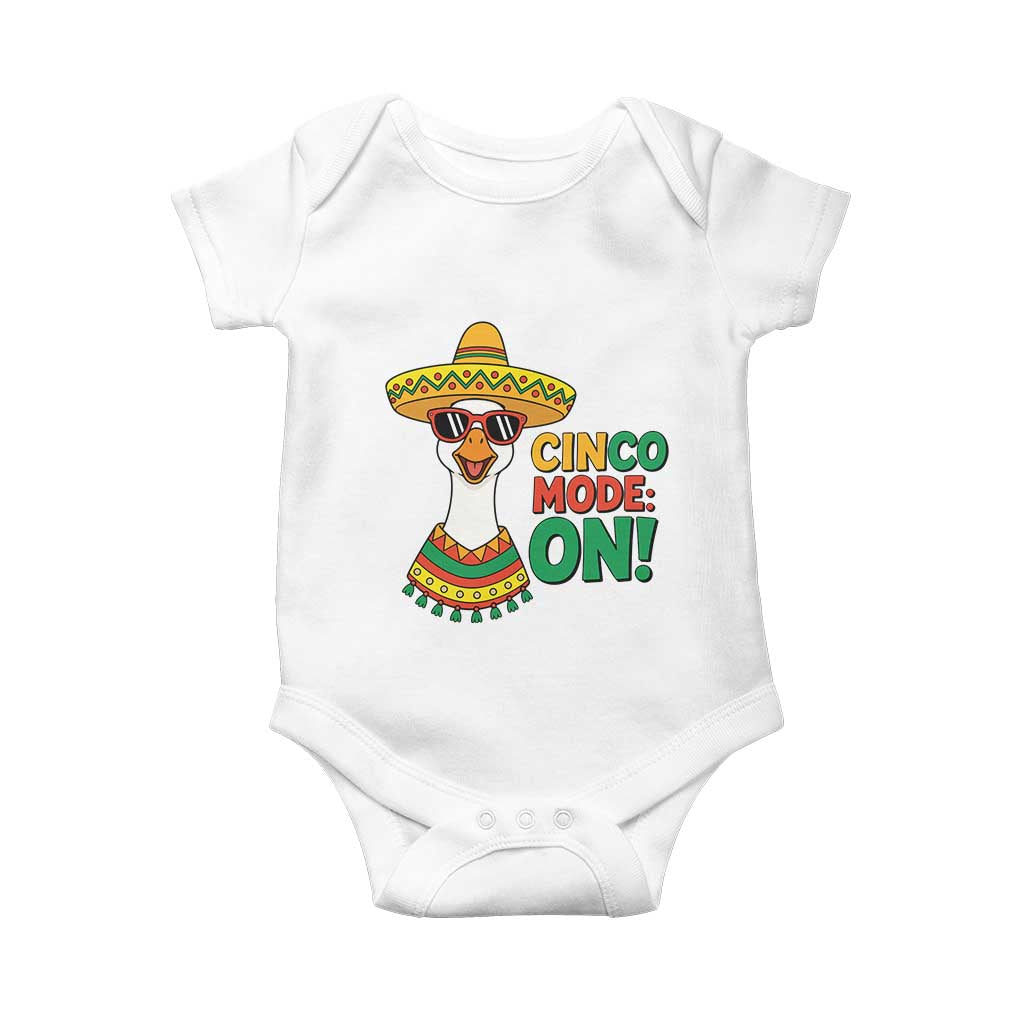 Cinco Mode On Baby Onesie Silly Goose Cinco De Mayo Fiesta