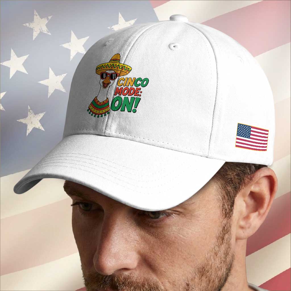 Cinco Mode On Baseball Cap Silly Goose Cinco De Mayo Fiesta