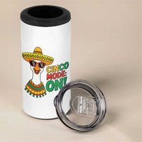 Cinco Mode On 4 in 1 Can Cooler Tumbler Silly Goose Cinco De Mayo Fiesta