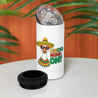 Cinco Mode On 4 in 1 Can Cooler Tumbler Silly Goose Cinco De Mayo Fiesta