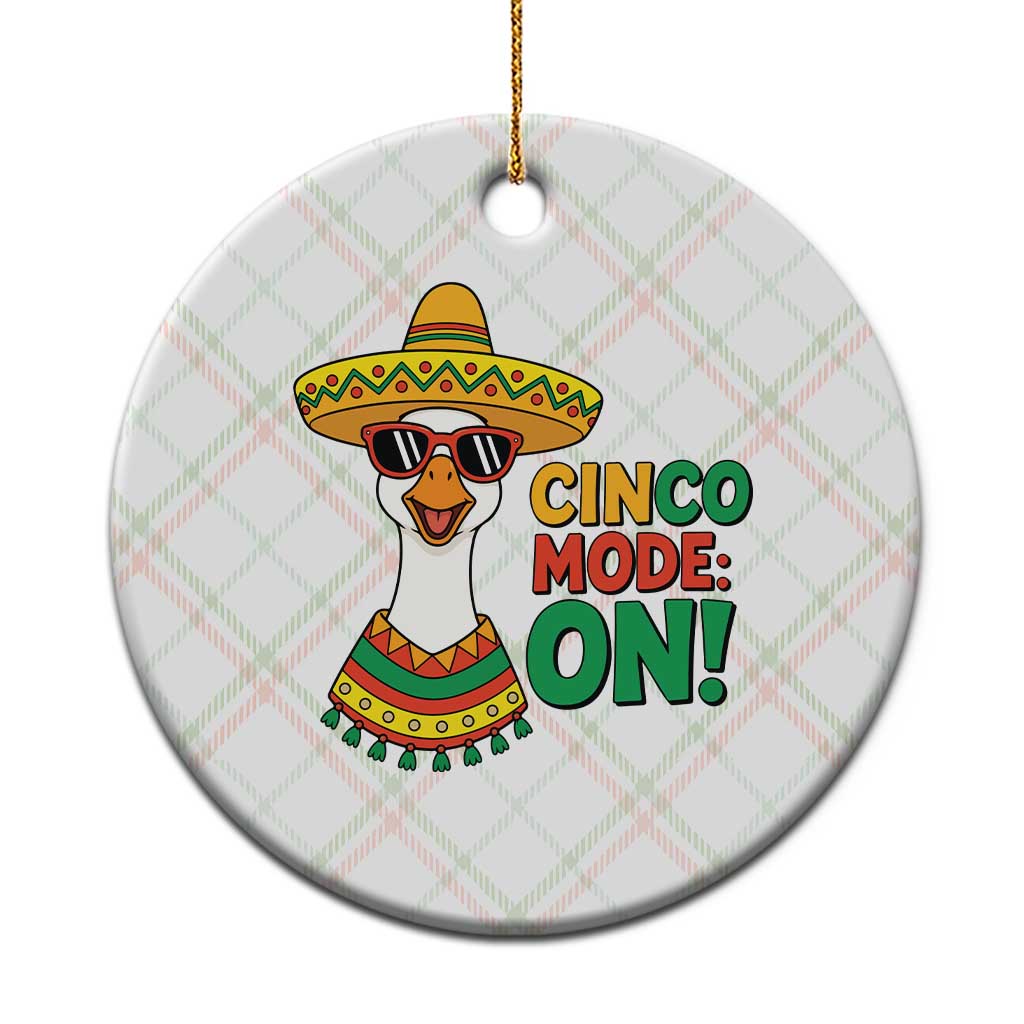 Cinco Mode On Ceramic Ornament Silly Goose Cinco De Mayo Fiesta