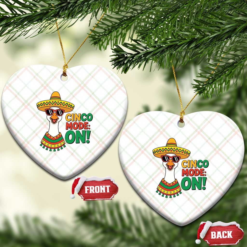 Cinco Mode On Ceramic Ornament Silly Goose Cinco De Mayo Fiesta