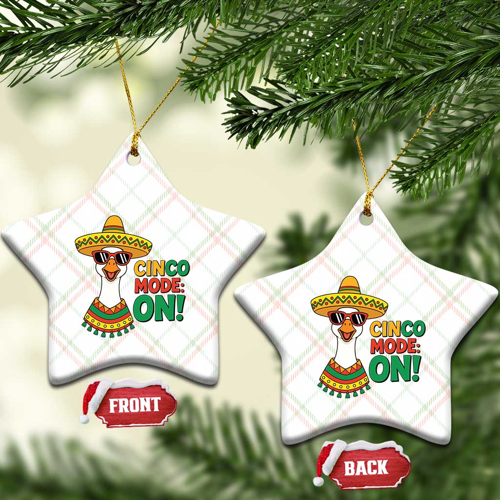 Cinco Mode On Ceramic Ornament Silly Goose Cinco De Mayo Fiesta