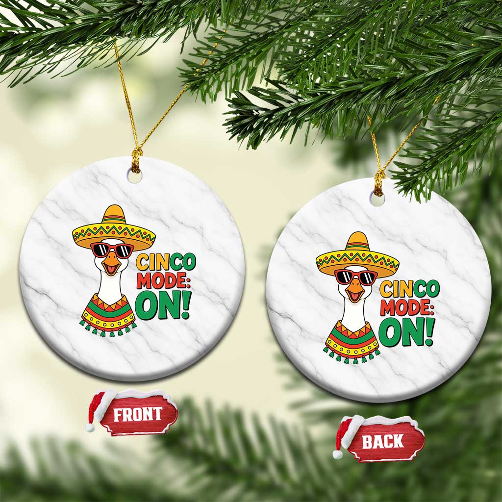 Cinco Mode On Ceramic Ornament Silly Goose Cinco De Mayo Fiesta