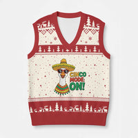 Cinco Mode On V-Neck Knit Sweater Vest Silly Goose Cinco De Mayo Fiesta