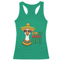 Cinco Mode On Racerback Tank Top Silly Goose Cinco De Mayo Fiesta