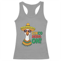 Cinco Mode On Racerback Tank Top Silly Goose Cinco De Mayo Fiesta