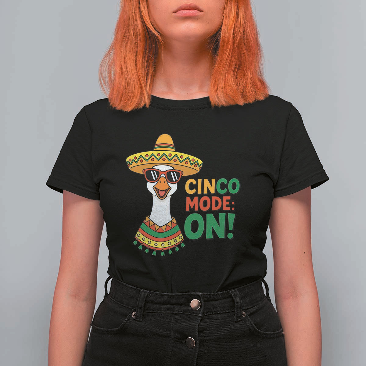 Cinco Mode On T Shirt For Women Silly Goose Cinco De Mayo Fiesta
