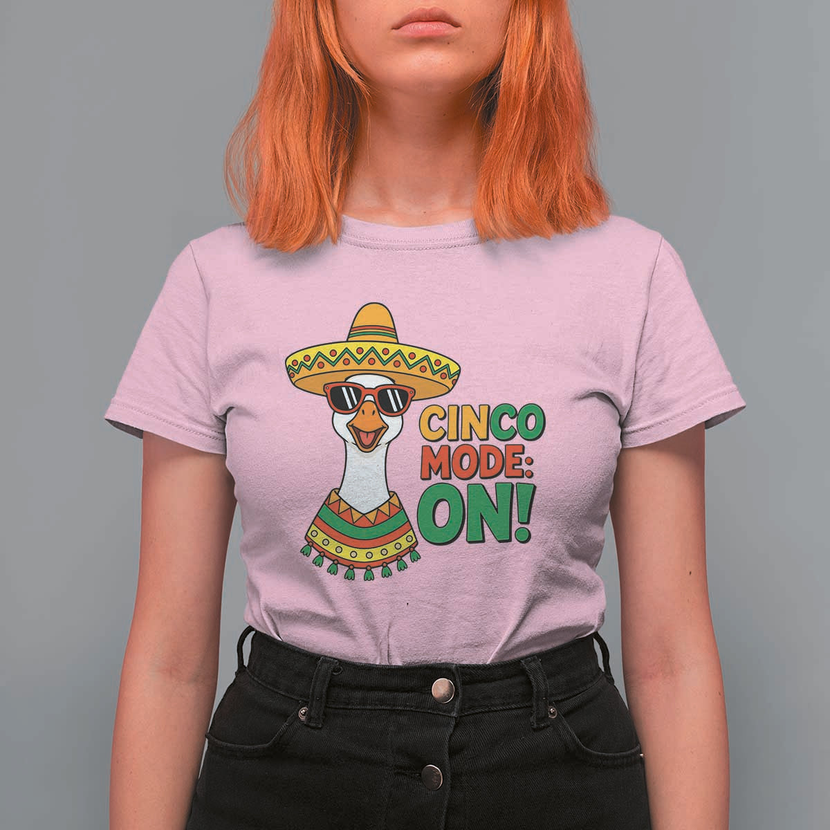 Cinco Mode On T Shirt For Women Silly Goose Cinco De Mayo Fiesta