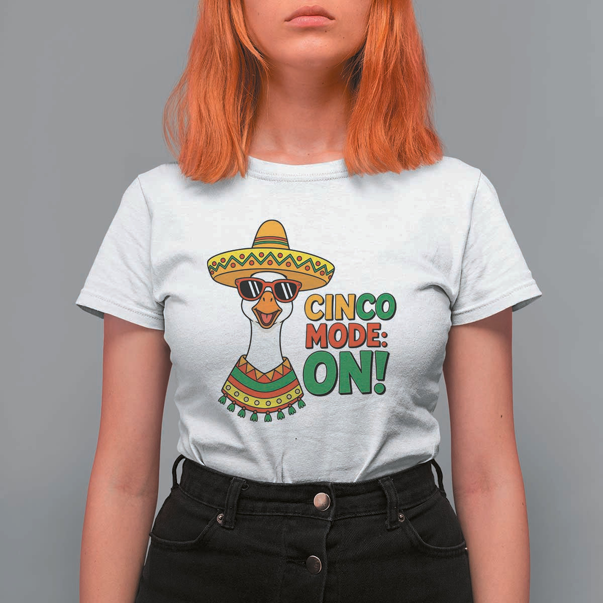 Cinco Mode On T Shirt For Women Silly Goose Cinco De Mayo Fiesta