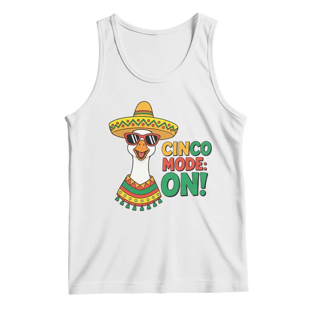 Cinco Mode On Tank Top Silly Goose Cinco De Mayo Fiesta