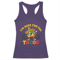 I'm Just Here for the Tacos Racerback Tank Top Funny Mexican Food