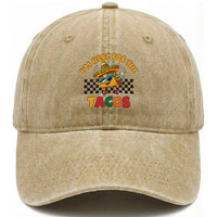 I'm Just Here for the Tacos Washed Cotton Baseball Cap Funny Mexican Food