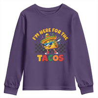 I'm Just Here for the Tacos Youth Sweatshirt Funny Mexican Food