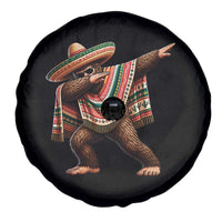 Funny Bigfoot Dabbing Cinco De Mayo Fiesta Spare Tire Cover