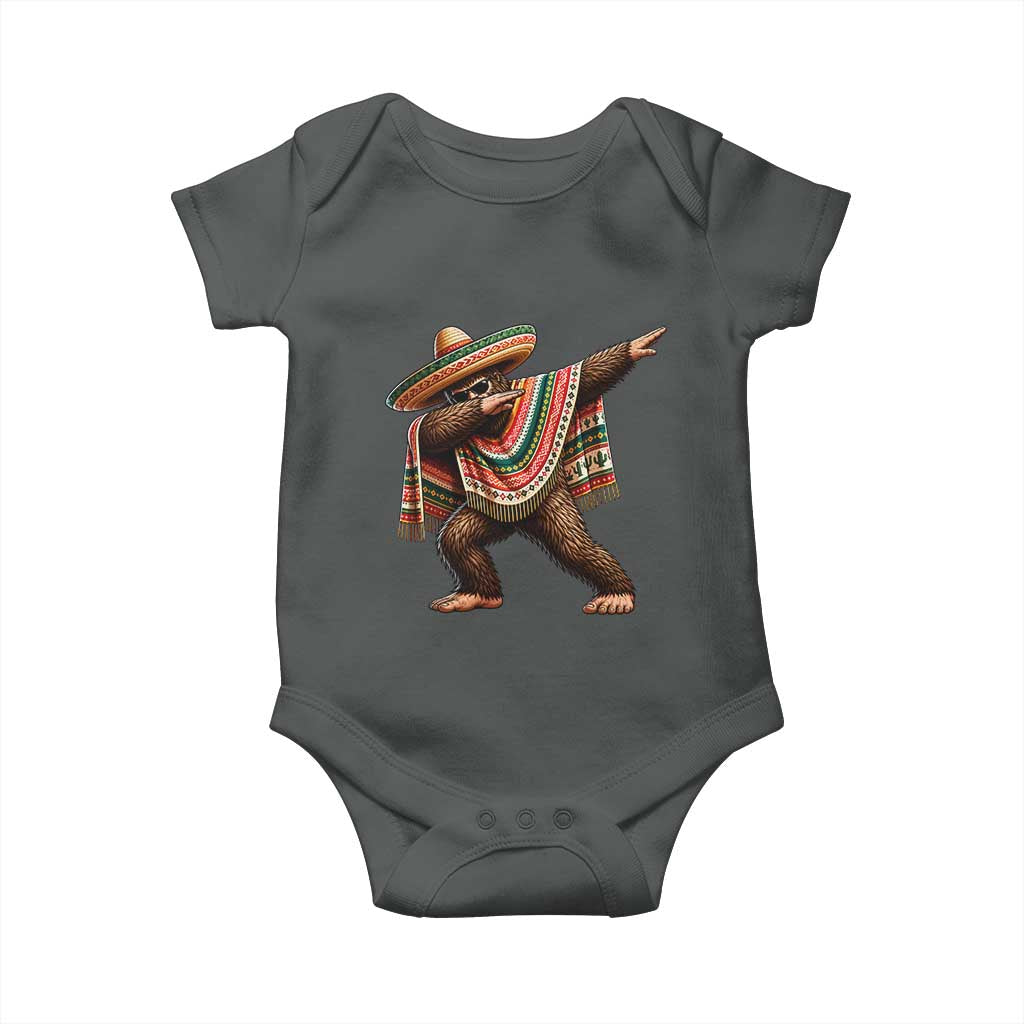 Funny Bigfoot Dabbing Cinco De Mayo Fiesta Baby Onesie