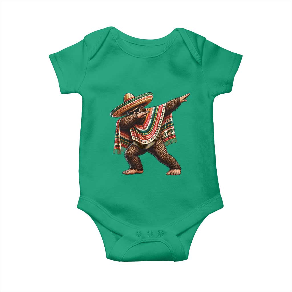 Funny Bigfoot Dabbing Cinco De Mayo Fiesta Baby Onesie