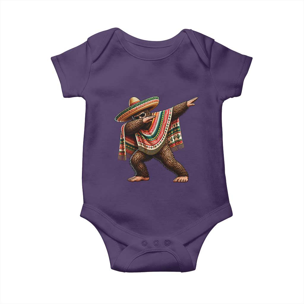 Funny Bigfoot Dabbing Cinco De Mayo Fiesta Baby Onesie