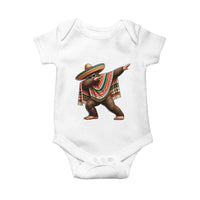 Funny Bigfoot Dabbing Cinco De Mayo Fiesta Baby Onesie