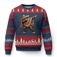 Funny Bigfoot Dabbing Cinco De Mayo Fiesta Ugly Christmas Sweater