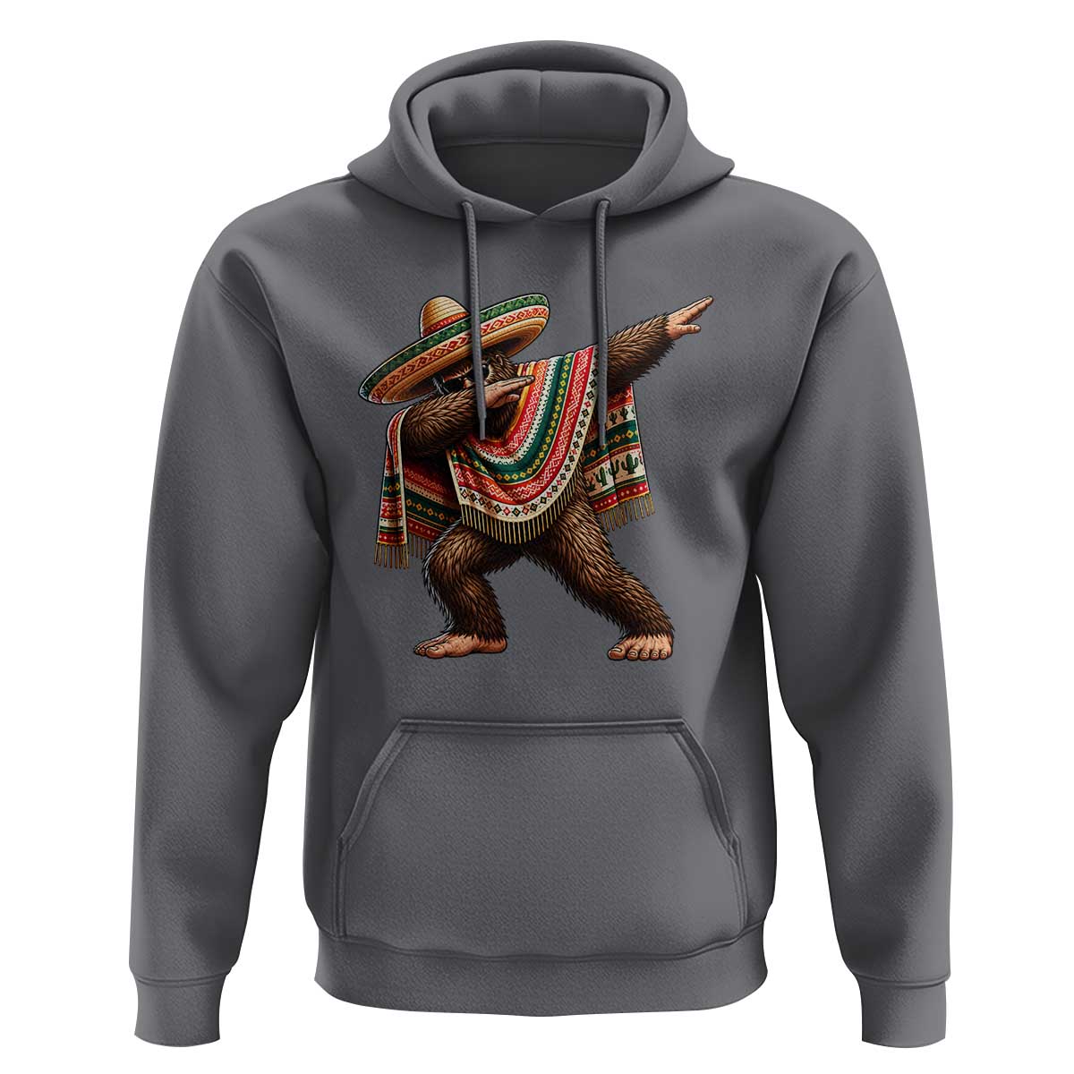 Funny Bigfoot Dabbing Cinco De Mayo Fiesta Hoodie