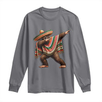 Funny Bigfoot Dabbing Cinco De Mayo Fiesta Long Sleeve Shirt