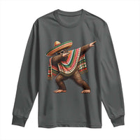 Funny Bigfoot Dabbing Cinco De Mayo Fiesta Long Sleeve Shirt