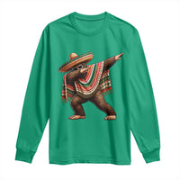 Funny Bigfoot Dabbing Cinco De Mayo Fiesta Long Sleeve Shirt