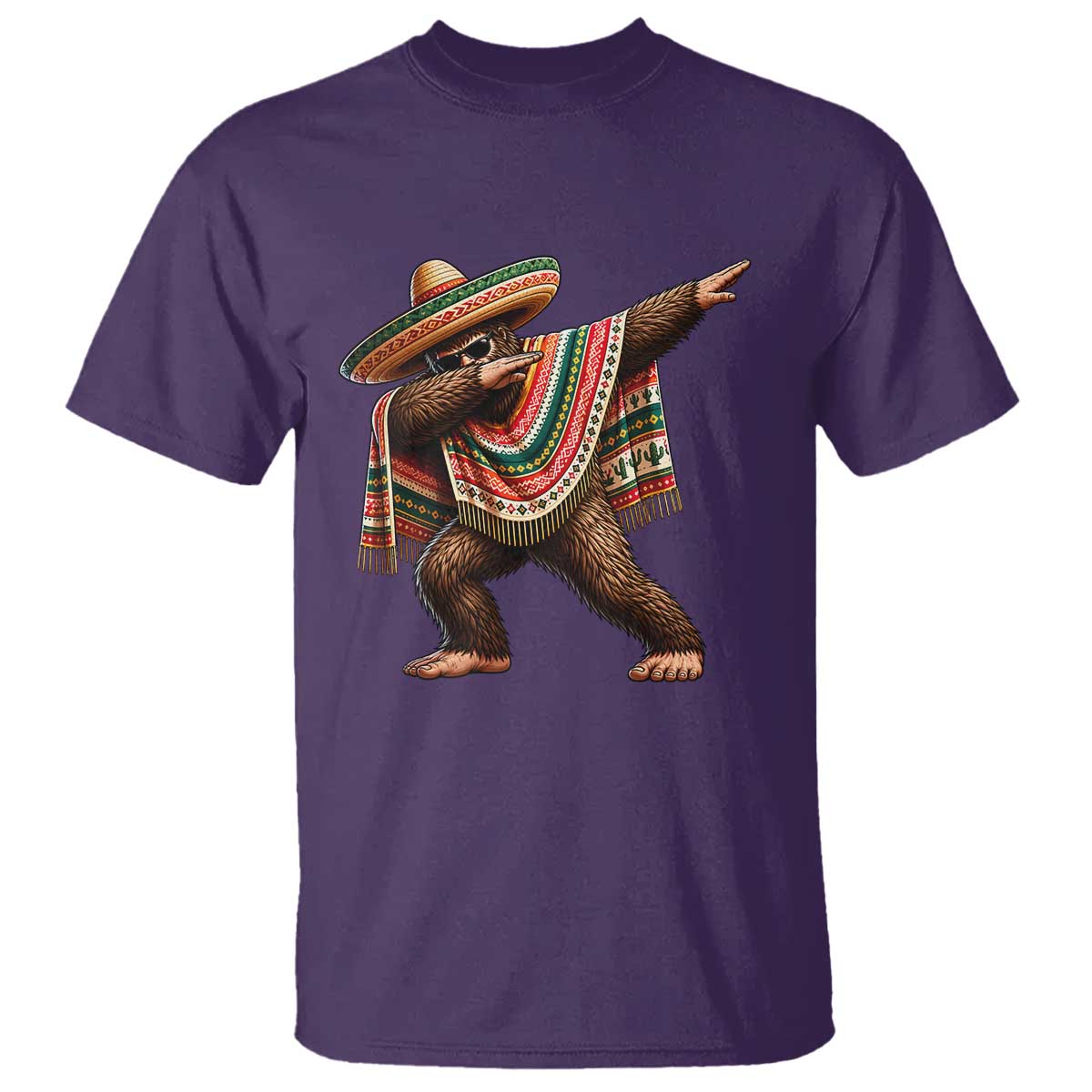 Funny Bigfoot Dabbing Cinco De Mayo Fiesta T Shirt