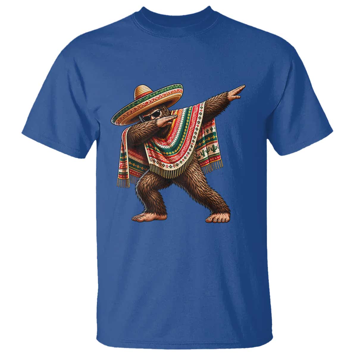 Funny Bigfoot Dabbing Cinco De Mayo Fiesta T Shirt