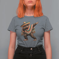 Funny Bigfoot Dabbing Cinco De Mayo Fiesta T Shirt For Women