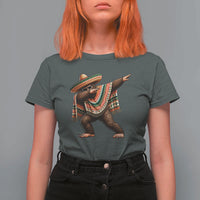 Funny Bigfoot Dabbing Cinco De Mayo Fiesta T Shirt For Women