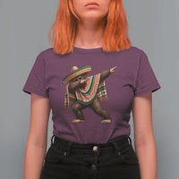 Funny Bigfoot Dabbing Cinco De Mayo Fiesta T Shirt For Women