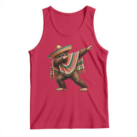 Funny Bigfoot Dabbing Cinco De Mayo Fiesta Tank Top