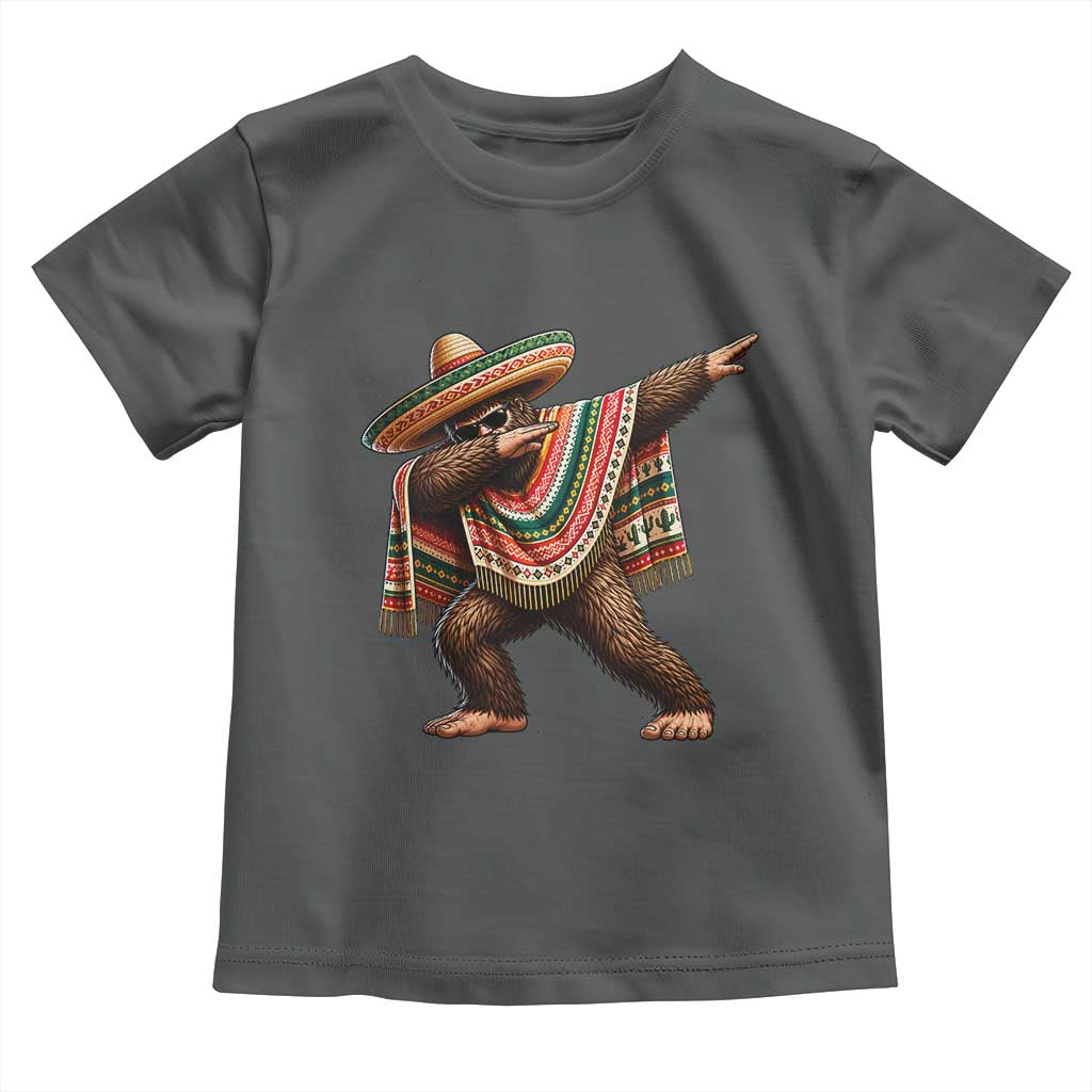 Funny Bigfoot Dabbing Cinco De Mayo Fiesta Toddler T Shirt