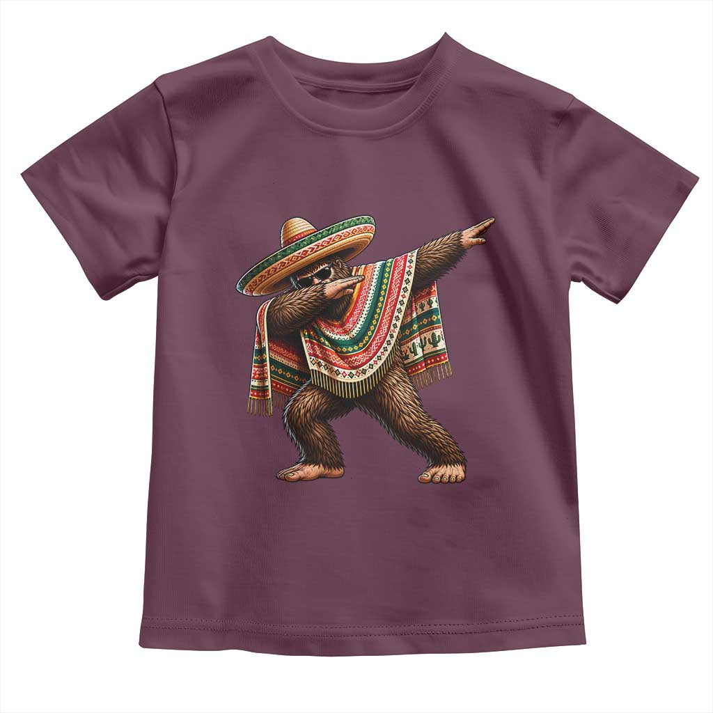 Funny Bigfoot Dabbing Cinco De Mayo Fiesta Toddler T Shirt