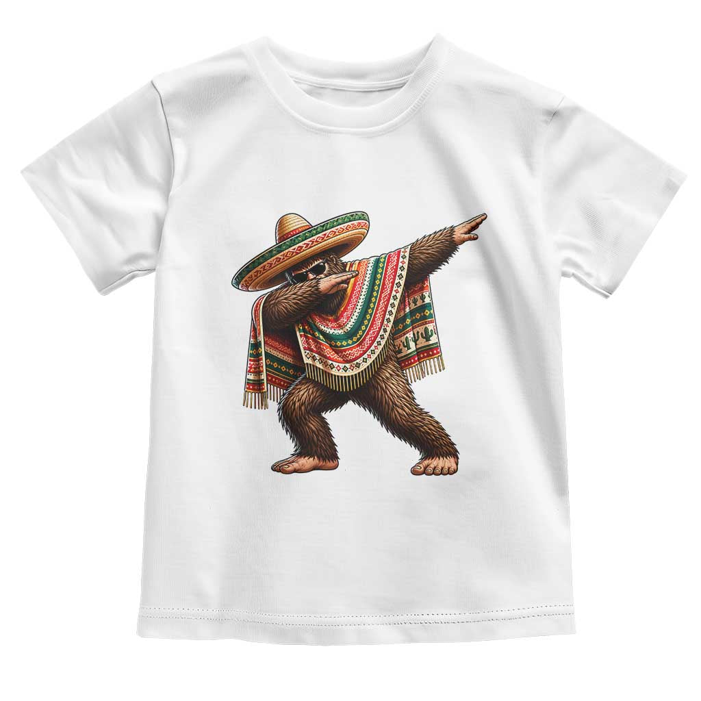 Funny Bigfoot Dabbing Cinco De Mayo Fiesta Toddler T Shirt