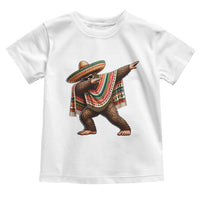Funny Bigfoot Dabbing Cinco De Mayo Fiesta Toddler T Shirt