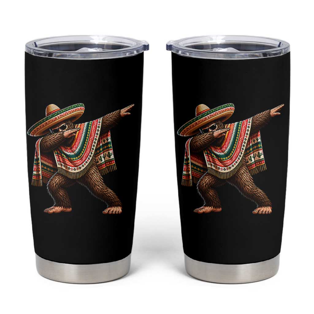Funny Bigfoot Dabbing Cinco De Mayo Fiesta Tumbler Cup