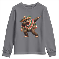 Funny Bigfoot Dabbing Cinco De Mayo Fiesta Youth Sweatshirt