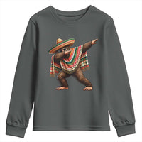 Funny Bigfoot Dabbing Cinco De Mayo Fiesta Youth Sweatshirt