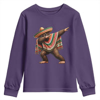 Funny Bigfoot Dabbing Cinco De Mayo Fiesta Youth Sweatshirt