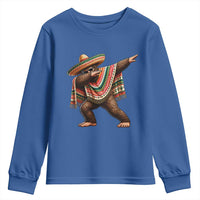 Funny Bigfoot Dabbing Cinco De Mayo Fiesta Youth Sweatshirt